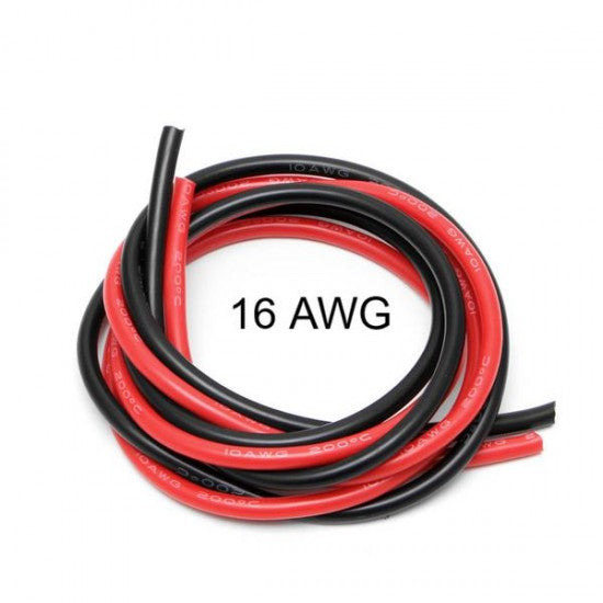 16 AWG wire multistranded - Black